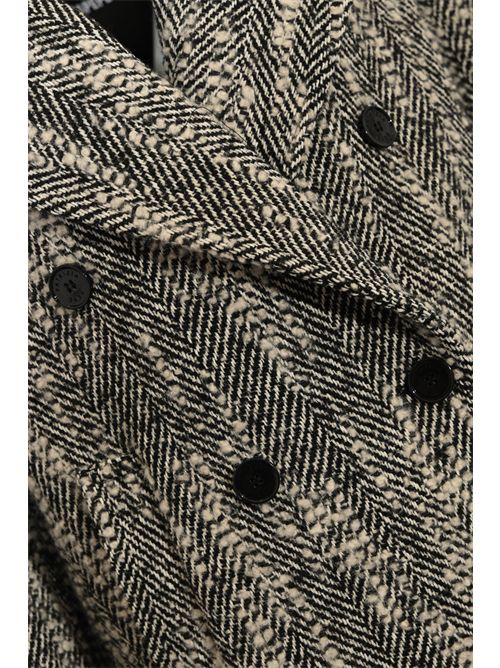 Cappotto corto doppiopetto in misto cotone e lana Patrizia Pepe | 2O0213 A669F2SQ